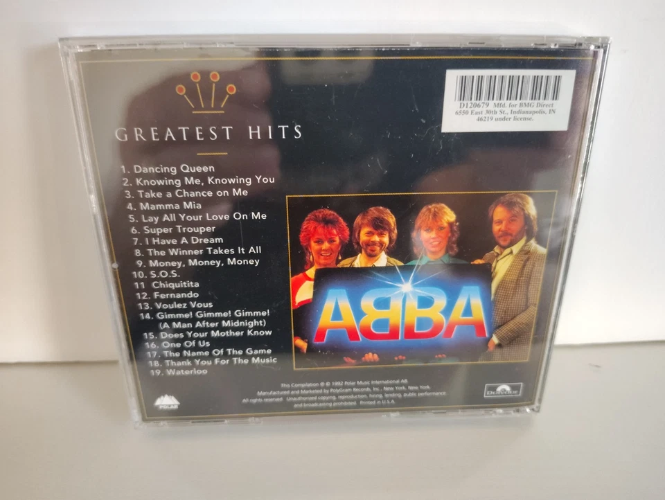 ABBA - "GOLD" (GREATEST HITS) SEALED w/ 19 TRACKS! / POLYDOR (CLUB EDITION) 1992 - Image 2 of 2