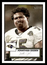 2006 Topps Heritage #197 Jonathan Ogden Card Baltimore Ravens