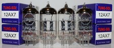 Matched Quad Tung Sol 12AX7 / ECC83 pre-amp tubes, Brand NEW in Box 
