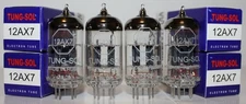 Matched Quad Tung Sol 12AX7 / ECC83 pre-amp tubes, Brand NEW in Box !