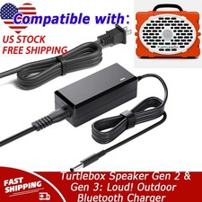 15V 3A Charger For Turtlebox Speaker Gen 2  Gen 3: Loud Outdoor Bluetooth