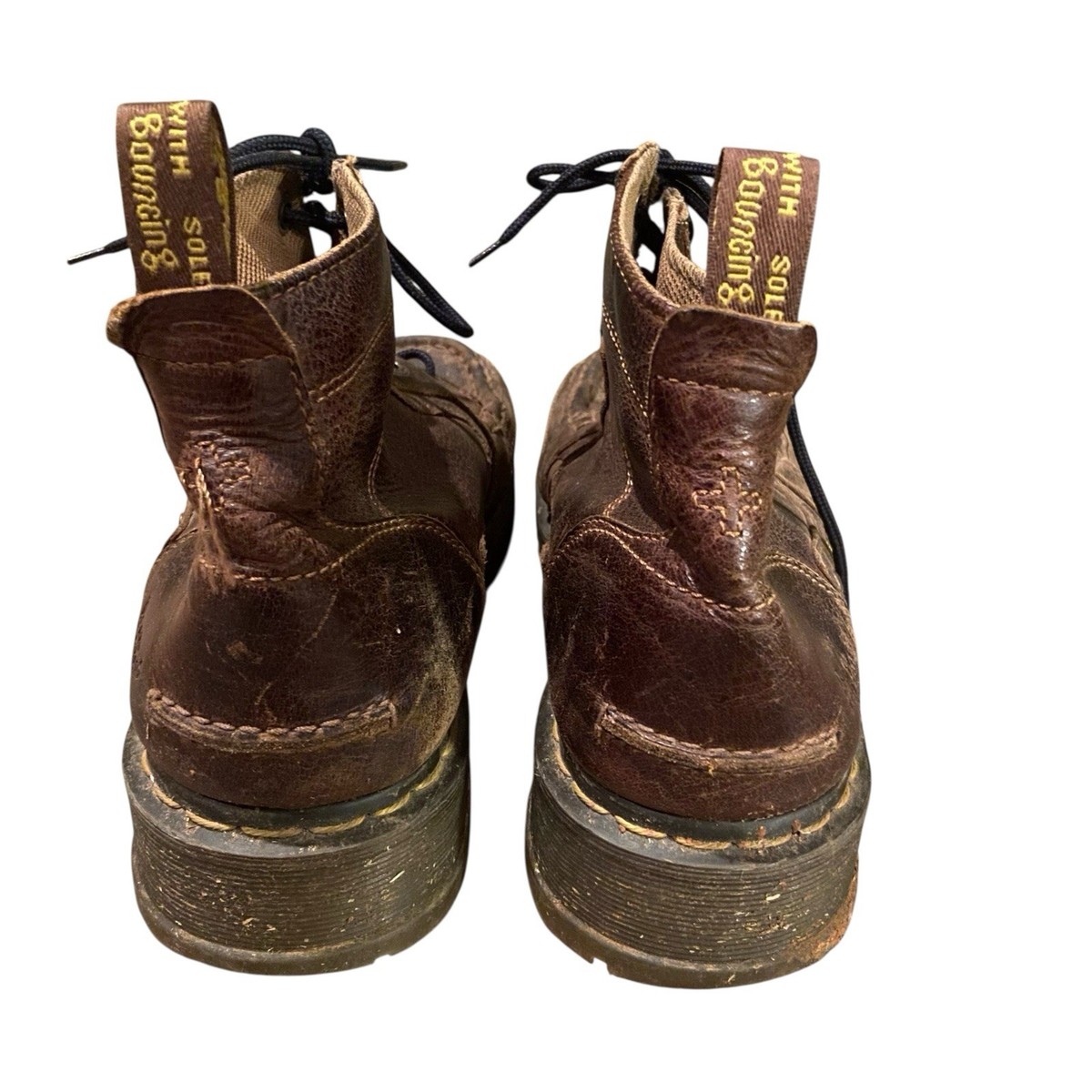 Dr. Martens Aiken Brown Leather Moc Toe Boot Lace Up Men’s Size US 13M AW004 Vintage Dr. Martens  main image 3