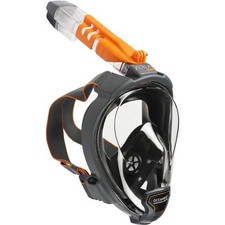 Open Box Ocean Reef ARIA QR+ Maschera Snorkeling Full Face - Nero - L/XL