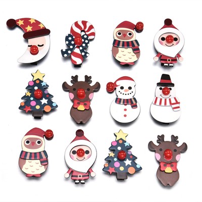 Cute Girl Headwear Christmas Hair Clips Xmas Snowman Santa Claus Hairpins Gift Ebay