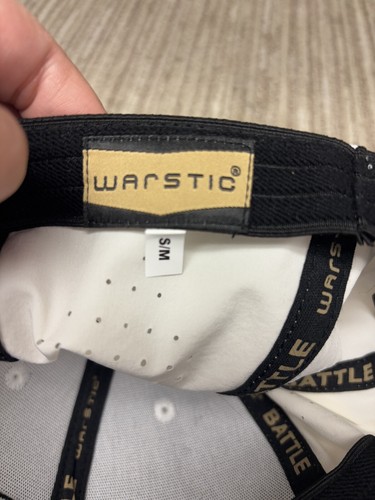 Warstic Warstripe White Lightweight fitted Stretch Cap S/M - Free Ship. - Picture 6 of 6