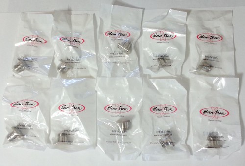 N Panel Receptacle 50 Ohm High Frequency 1"x0.70" San-Tron 0406-307-HF NEW 10pcs - Picture 3 of 8