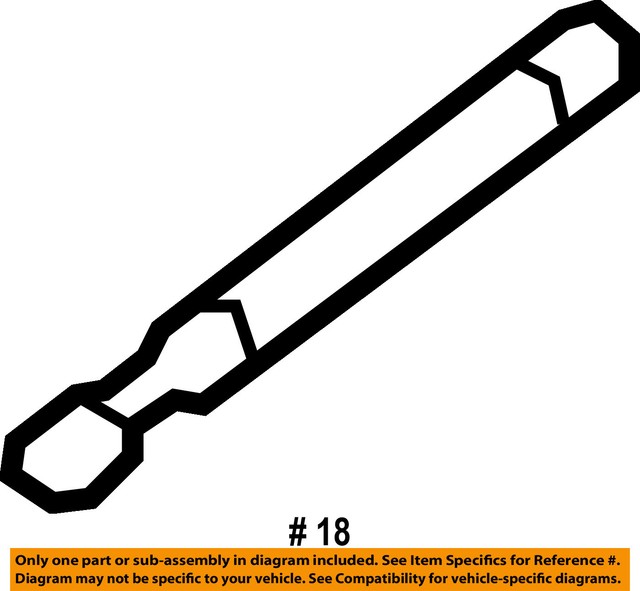 Genuine OEM Ford Back Seat Strut 8A8Z-74624B74-A