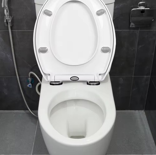 Premium Thermoplastic Toilet Seat - Soft Close Hard-Wearing Seat with One Button - Picture 7 of 13