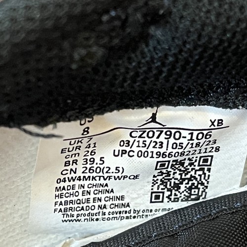 Talla 8 - Air Jordan 1 Retro OG Puntera Baja Negra - Imagen 7 de 8