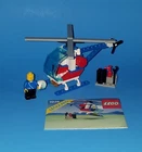 LEGO LL 1974 Flyercracker USA Helicopter Complete w/ Instructions & Minifig 1989