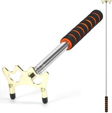 Retractable Pool Cue Bridge Stick   Brass Head, Adjustable Angles, Easy Storag