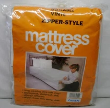 Excellent Art Durable Vinyl Zipper Style Mattress Cover Queen CHECK SIZE