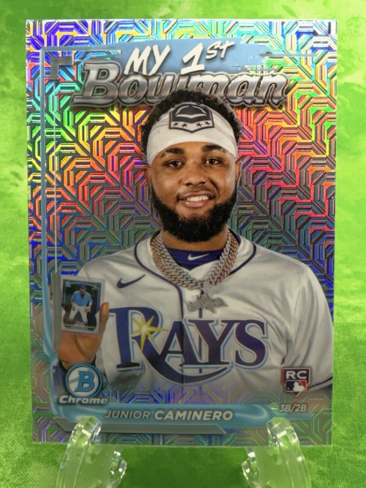 Junior Caminero RC - Mojo - 2024 Bowman Chrome - My 1st Bowman #M1B11 Rays