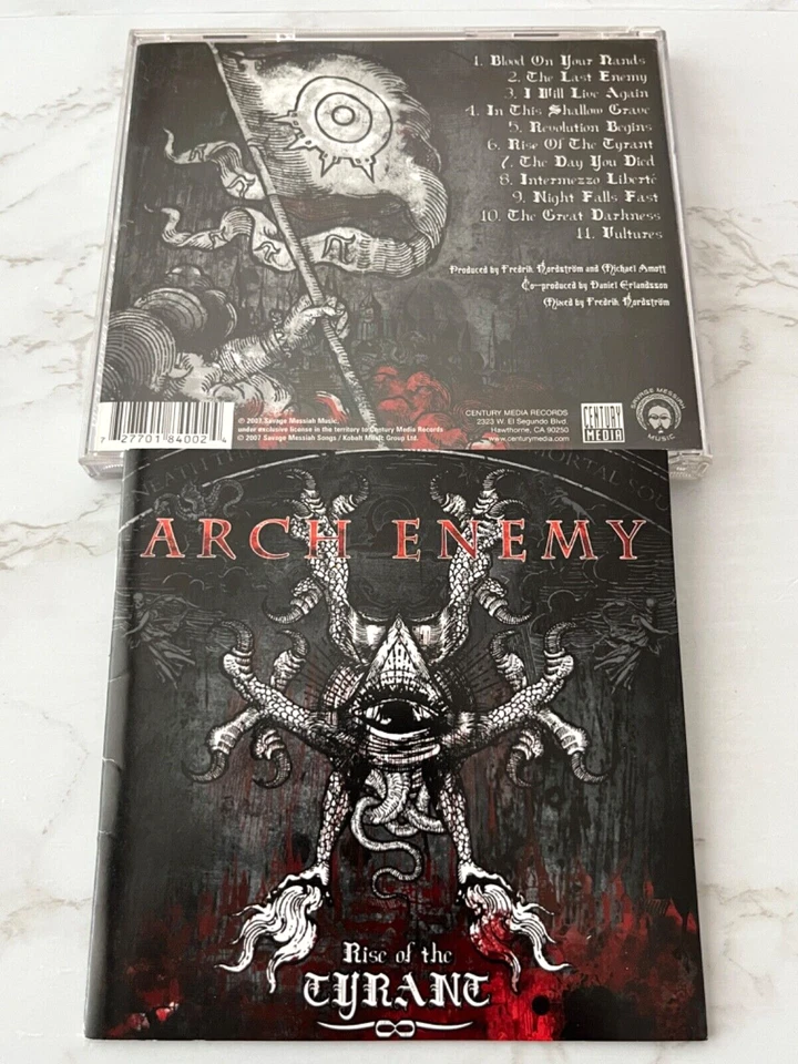 Arch Enemy Rise Of The Tyrant CD ORIG. 2007 Century Media 8400-2 Vultures RARE! Foto 4 de 4