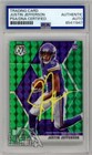 Justin Jefferson 2020 Mosaic Green Auto Rookie RC 209 PSA/DNA Yellow (New Label)