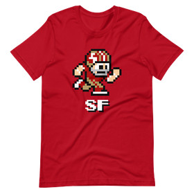 San Francisco 49ers NES Football Player 8-bit Tecmo Super Bowl Nintendo T-Shirt