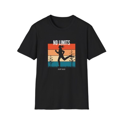 No Limits Just 2025 T-Shirt - Inspirational Graphic Tee, Motivational Unisex
