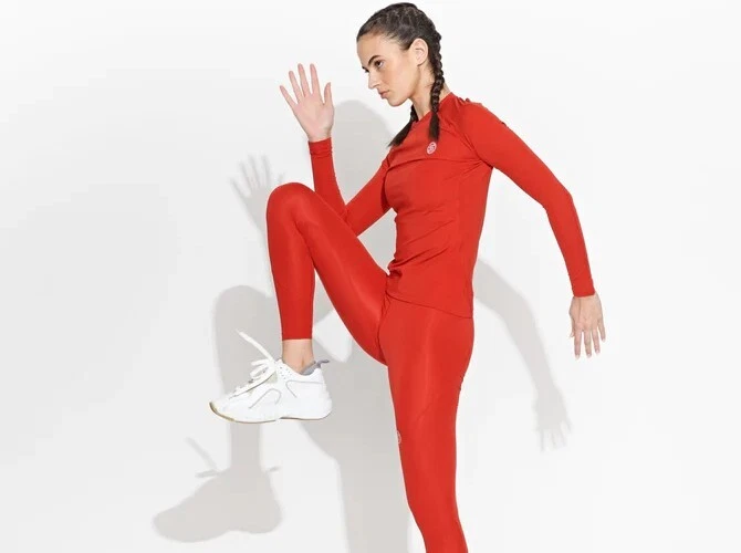 SKINS Compression Series-2 Women's Long Sleeved Top Red Small New with Tags - Image 2 of 4