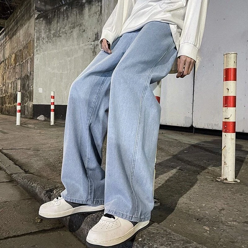 Louis Vuitton Denim Baggy Pants. Men's Streetwear outfits. in 2023