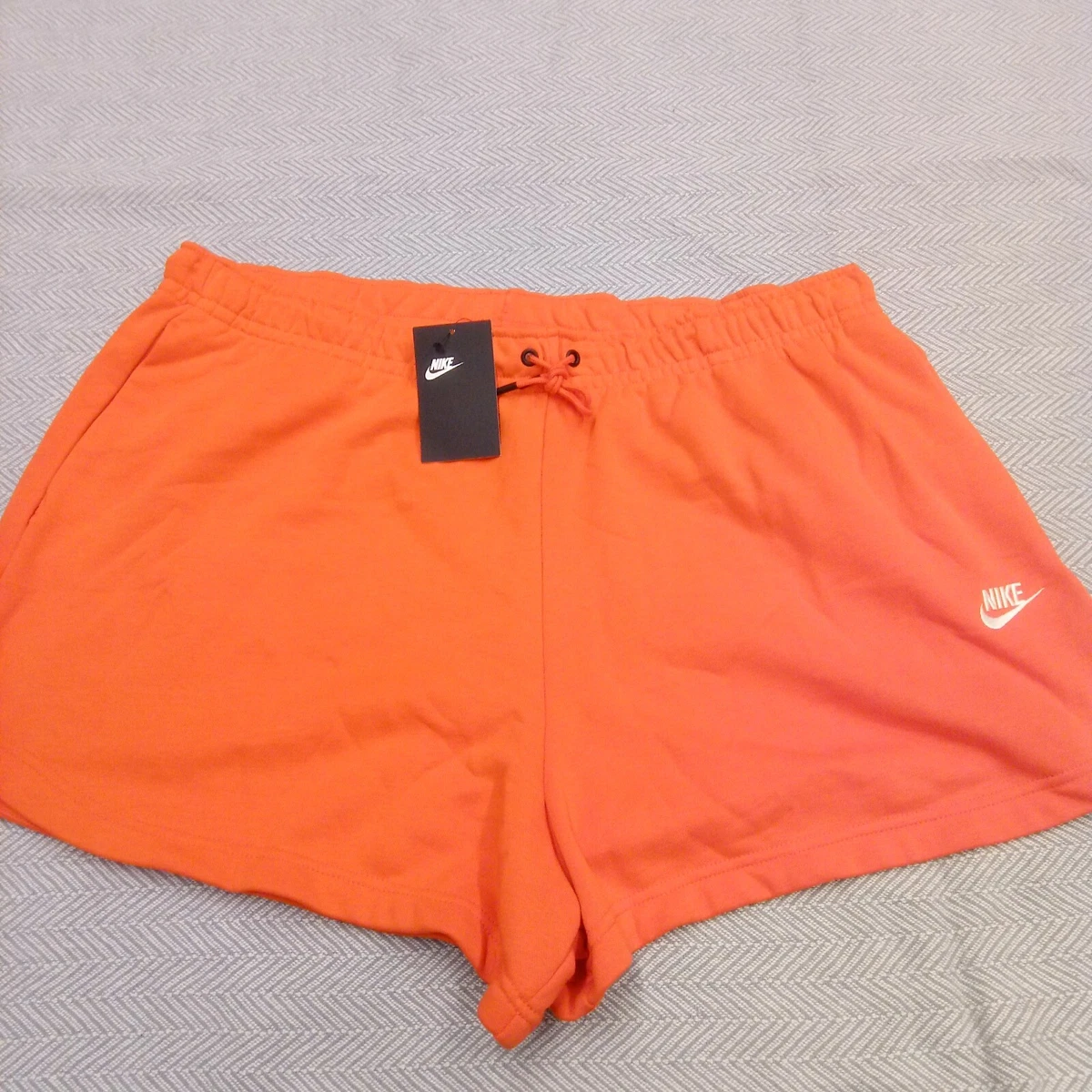 Nike Sportswear Women's Plus Size 2X orange sweat Shorts CZ3554-675