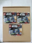 3 x Lego Star Wars 8028 Tie Fighter Polybag Brand New and Sealed