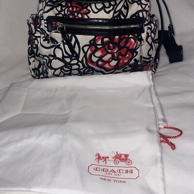 COACH Daisy Floral Graffier Backpack BLK Total Pattern B1194  display picture 2