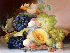 fruit on a tray Accent Tile Mural Kitchen Bathroom Wall Backsplash Ceramic 8x6