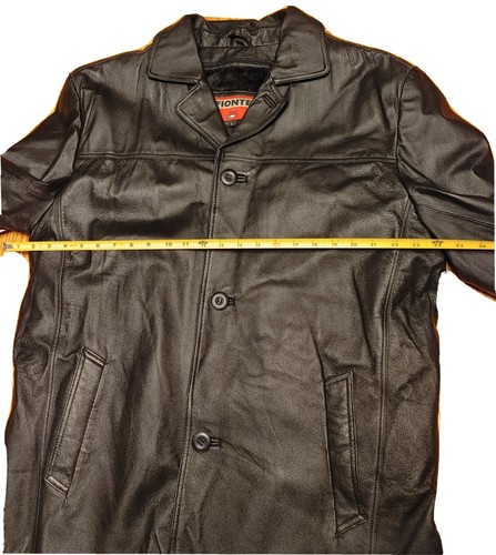 Fionte Italy Black Leather Jacket 