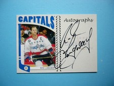 2004/05 IN THE GAME NHL FRANCHISES CARD #A-RLN ROD LANGWAY NM AUTO AUTOGRAPH ITG