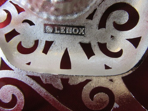 303. LENOX Sparkle and Scroll Frosted Multi Santa's Sleigh Christmas Ornament - Picture 4 of 5