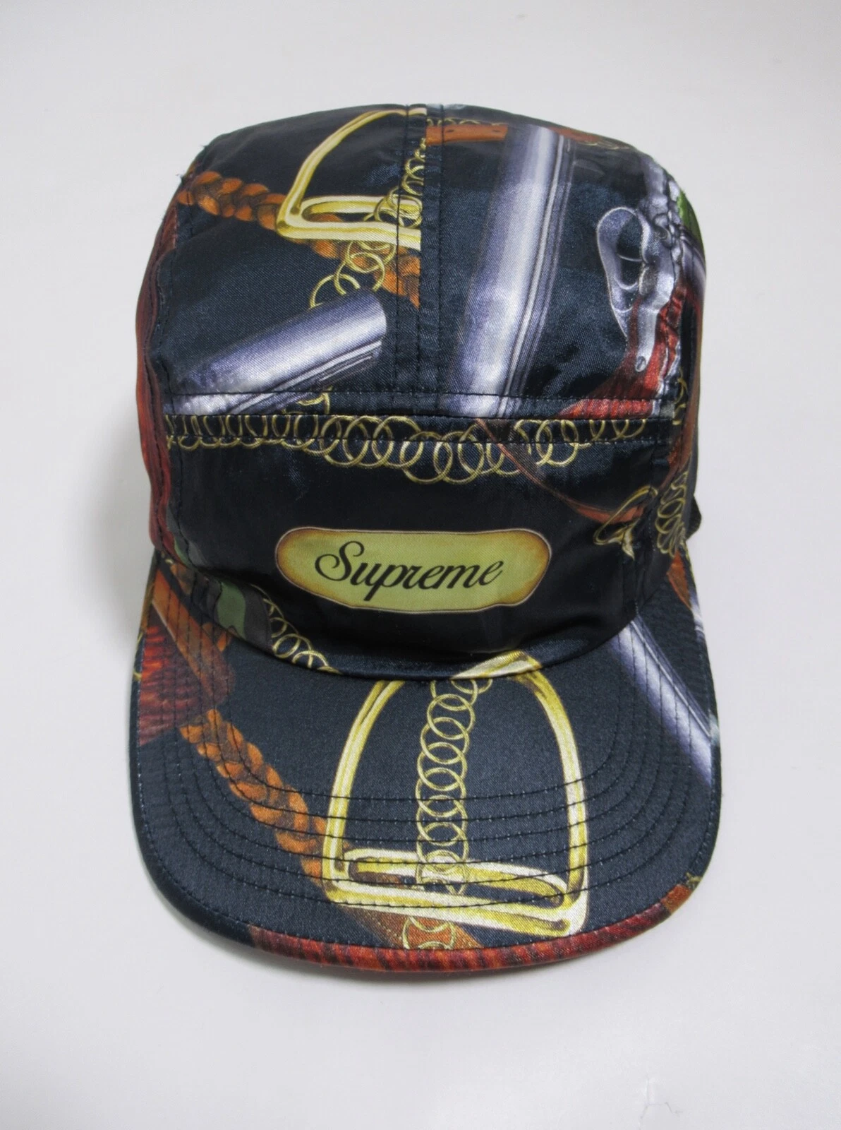 Casquette de camp Supreme pour homme Remington noire taille unique printemps été 2014 fabriquée aux États Unis