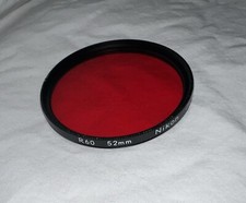 52mm Nikon Made In Japan Red Glass R60 Filter  