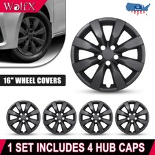 16 Inch For 2009-14 Toyota Matrix Wheel Hub Covers Full Rim Snap-on Hubcaps R16