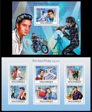Elvis Aaron Presley, Pop Music, Singer, Byke, Mozambique 2009 MNH MS+SS
