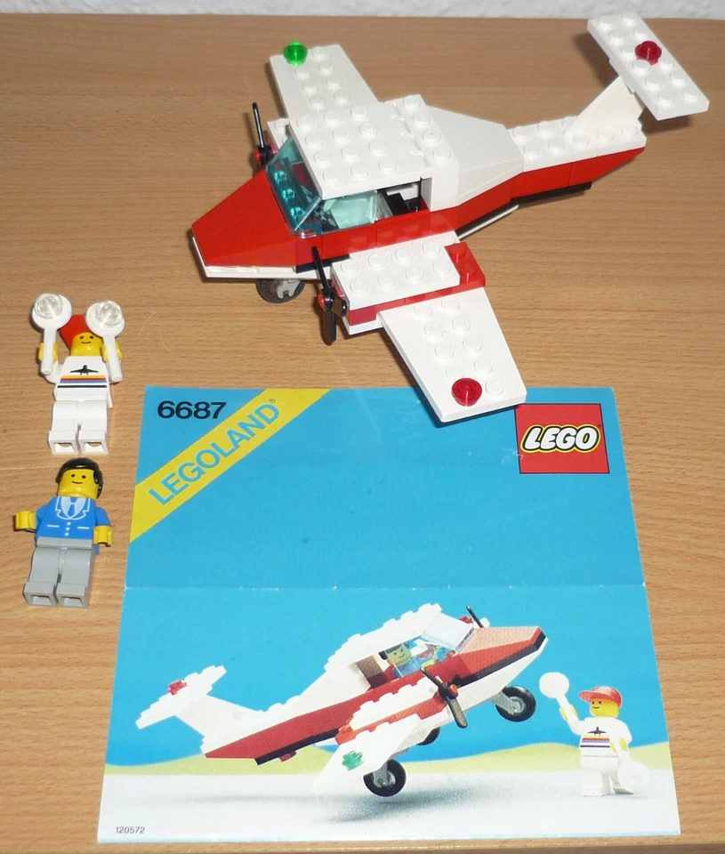 Lego City 6687 Zweimotorriges Flugzeug v. 1987 + OBA - Bild 1 von 1