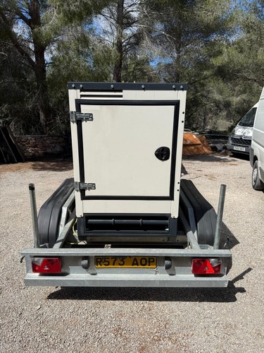 BGG Uk 45 KVA Ultra Silent Diesel Generator on a fast road trailer - Picture 9 of 10