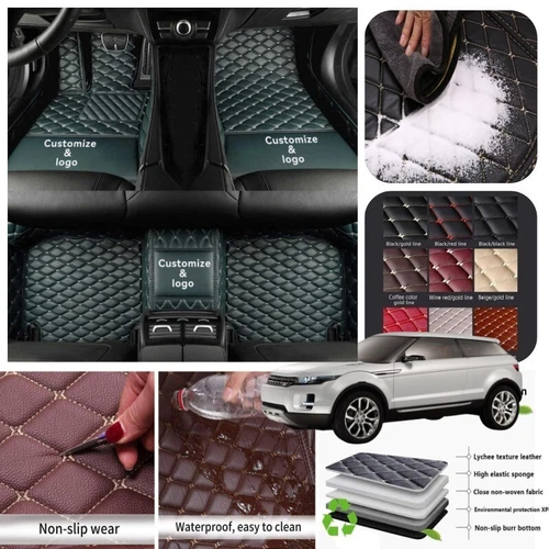 For Land Rover Car Floor Mats All Series Non-slip Liner Carpet Waterproof Custom - Imagen 34 de 43