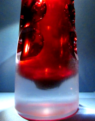 4 LBS BERANEK Studio Art Glass Crystal Vase Hand Blown Czech Bohemia Atelier - Picture 5 of 13