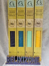 4 Roll Set - 12'X48" Crafter's Square Vinyl Paper - NM/M -  Summer Lovin - NM/M