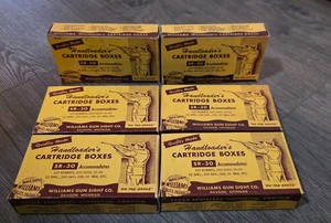 Vintage: Williams Handloader's Cartridge Boxes SR-30 with Inserts, Pack of 6
