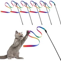 Katzenspielzeug Interaktiv Regenbogen Stoffband Katzenspielzeug FüR Katzen