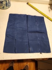 Vintage Macclesfield Silk Pocket Square England Blue