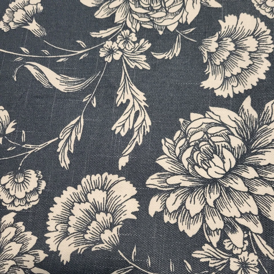 Funda Almohada IKEA Idalinnea 20x20 Azul Medio con Flores Blancas Foto 3 de 4