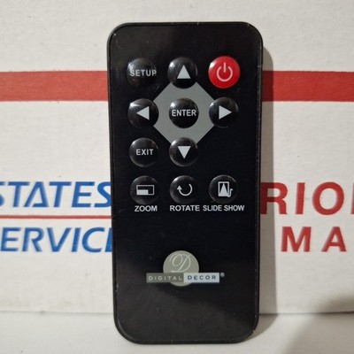 Original OEM Digital Decor DPF720 Picture Frame Ultra Slim Remote Control Black