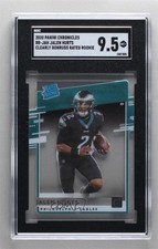 2020 Chronicles Clearly Donruss Rated Rookie Jalen Hurts SGC 9.5 Mint+ 0g35