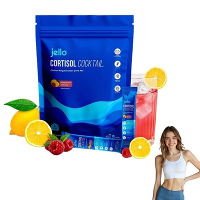 Jello Supercalm Cortisol Cocktail Powder - Natural Relax Support for Men & Women