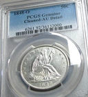 1848-O Seated Liberty Half Dollar Silver ---- PCGS AU detail Clean ---- #754C