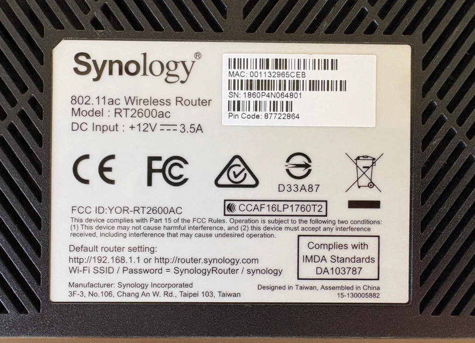Synology RT2600AC Wi-fi AC 2600 Gigabit Router - Image 4 of 4