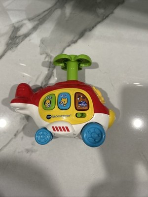 Vtech Spin & Go Helicopter Toy Lights Sound Toddler Toy Educational Push & Go