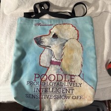 Beautiful Poodle Proud Themed Tote Bag Perfect Gift 16in x 18in